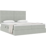  Krevet s od storage Svijetlo siva 200 x 200 cm Baršun Svjetlosiva | Shoptok.si