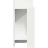 vidaXL Stranska mizica s polico bela 25,5x27x60 cm | Shoptok.si