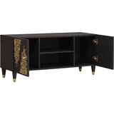 TV ormar s policom Crna 105 x 33 x 46 cm Čvrsto drvo manga | shoptok.hr