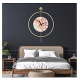 WALLXPERT dekorativni metalni zidni sat mclock 00116 zlatna boja Cene