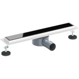  Odvod za tuš s staklenim poklopcem i 360° sifonom Crna 50 cm | shoptok.hr