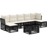  Sjedeća garnitura za vrt 8 kom. Crna poliratan 100 x 55 x 73 cm | shoptok.hr