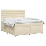  Boxspring krevet s madracem Krem 160 x 200 cm Tkanina - Krem 160 x 200 cm Dizajn linija | shoptok.hr