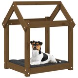 Krevet za pse smeđa boja meda 61x50x70 cm od masivne borovine | Eponuda.ba