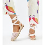 Gemre White lace slingback espadrilles Teha | Shoptok.si