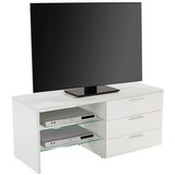 Mömax mizica za hi-fi naprave merlin ii new, bela, led Cene
