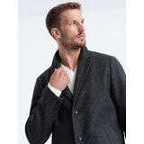 Ombre Men's lightweight single-breasted coat - graphite | shoptok.hr