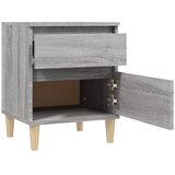  Noćni ormarići 2 kom boja dimljenog smeđi 40x35x50 cm | Eponuda.com
