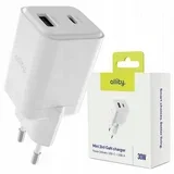 zidni punjač USB-C 1x USB-A 30W bijela