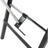 prenosiva kozmetička stolica od umjetne kože 185 x 78 x 76 cm crna | shoptok.hr