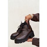 Zazoo Leather Women's Block Heel Boots with Decorative Strap Lined | shoptok.hr