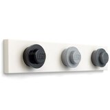 Lego Stenski obešalnik v črn, sivi in temno sivi barvi LEGO®,, 35 x 6,8 cm Cene