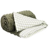 Medi Partners Blanket 75x100 cotton + minky – Checkered + green Minky | shoptok.hr