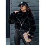 DStreet Women's winter fur jacket SAVARA black | shoptok.hr