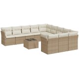  12-dijelni set vrtnih sofa od poliratana s jastucima bež | shoptok.hr
