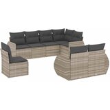  8-dijelni set vrtnih sofa od poliratana s jastucima svjetlosivi | shoptok.hr