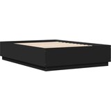 Furnova Posteljni okvir z LED lučkami črn 150x200 cm inženirski les, (21941302) | Shoptok.si