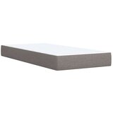  Krevet s oprugama i madracem smeđesivi 90x190 cm od tkanine | shoptok.hr