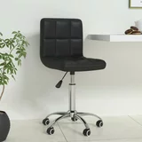  Vrtljiv pisarniški stol črno umetno usnje, (21152324)