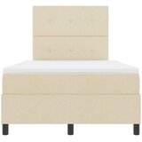 Krevet s opruga kutije s LED trakama Krema 120 x 190 cm tkanina | Eponuda.com
