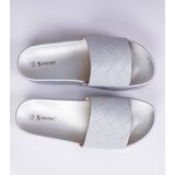 D/CEO marka niezdefiniowana Gray embossed slides Kelisa | ePonuda.com