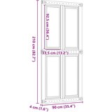  Vrata staje Corona Medeno Smeđa 90 x 210 cm Masivna borovina | Eponuda.ba