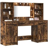  Set za toaletni st таблица od 3 komada dimljenog hrasta i inženjerskog drva | shoptok.hr