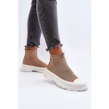 Boto Women's Slip-On Sock Boots Brown Ilanae | Shoptok.si