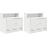  Noćni ormarići s ladicom 2 kom bijeli 51x31x47 cm | shoptok.hr