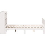 Krevet s regalom z knjige bez madraca bijeli 140x190cm borovina | shoptok.hr