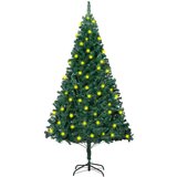  Umjetno osvijetljeno božićno drvce gustih grana zeleno 150 cm | shoptok.hr