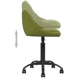 vidaXL Radna stolica - Uredska stolica svjetlozelena baršunasta | shoptok.hr