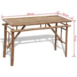  Pivski stol s 2 klupe 100 cm bambus | shoptok.hr