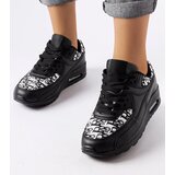 Gemre Black sneakers with a patterned insert Brattiro | Shoptok.si