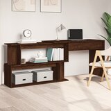 vidaXL Kutni radni stol boja hrasta 200 x 50 x 76 cm konstruirano drvo Cijene
