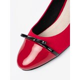 GOODIN Red pumps with a bow and a patent leather toe | ePonuda.com