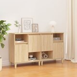 vidaXL Komoda 2 kosa dimljeni hrast 60x35x70 cm inženirski les Cene