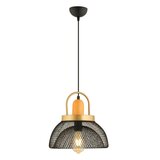  Visilica na sajli MONZA 1xE27/40W/230V prečnik 29 cm crna/zlatna | Eponuda.com