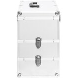  Kovčeg za šminku 37 x 24 x 40 cm srebrni aluminijski | shoptok.hr