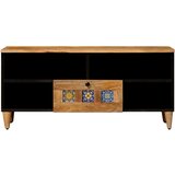 TV ormar Prirodna 100 x 33 5 x 46 cm Čvrsto drvo manga - Prirodna | shoptok.hr