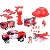 Veliki set vatrogasnih vozila sa zvukom + vatrogasna kaciga ZA5146 | shoptok.hr