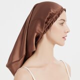 INF Dolga satenasta spalna kapa za ženske, mehka svilnata spalna kapa za dolge lase Brown, (21685578) | Shoptok.si