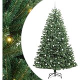 vidaXL Umetno Zložljivo Božično Drevo Zelena 240 cm PVC in kovina | Shoptok.si