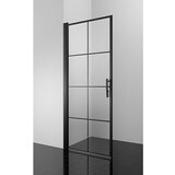 CAMARGUE Göteborg Vrata za tuš G3 (90 x 202,2 cm, Prevlečena, Debelina: 6 mm, Črne barve) | Shoptok.si