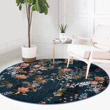 Mila Home Temno modra pralna/primerna za robotski sesalnik okrogla preproga ø 80 cm Comfort – | Shoptok.si
