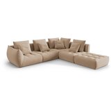 Micadoni Bež kutna garnitura od bouclé tkanine (s desnim kutom) Bloom – Home | shoptok.hr