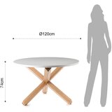 Tomasucci Okrugao blagovaonski stol ø 120 cm Frisia – | shoptok.hr