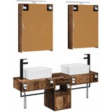  Set ormarića za kupaonicu 5 pcs Staro drvo 50 x 14,5 x 70 cm | shoptok.hr