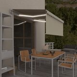  Automatska tenda s roletom i senzorom LED 3,5 x 2,5 m krem Cijene