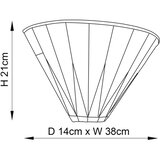  Endon 64046 - Zidno svetlo Tiffany DARK STAR 1xE14/40W/230V | Eponuda.com